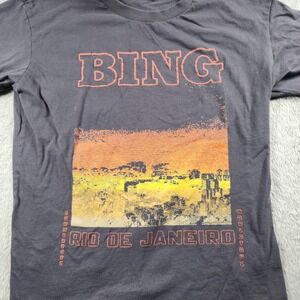 Anine Bing Shirt Mens XS Black Rio De Janeiro World Tour Graphic Tee Summer 2022